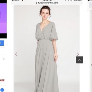 Gray Open-back dress